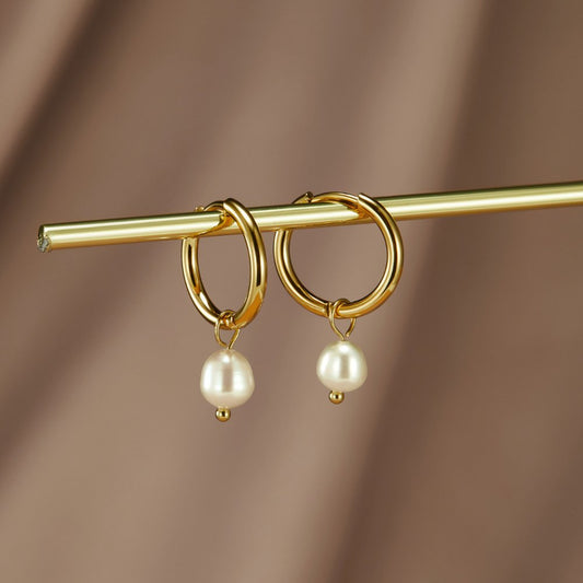 Créoles en perles classiques
