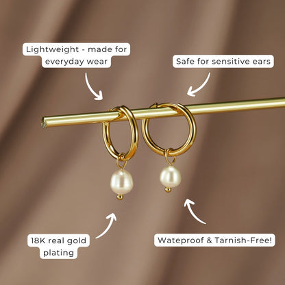 Créoles en perles classiques