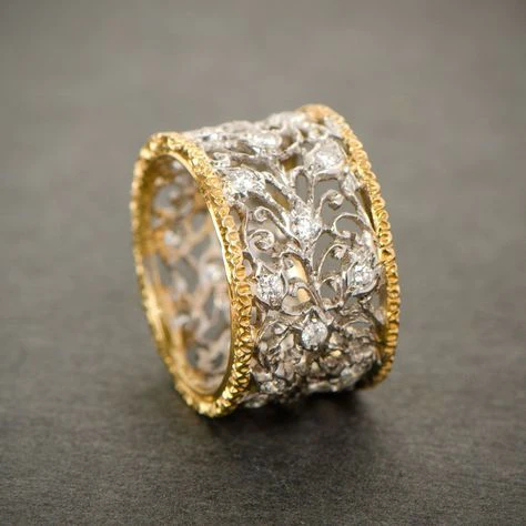 Mika - Bague en Zirkonia Vintage Efeu