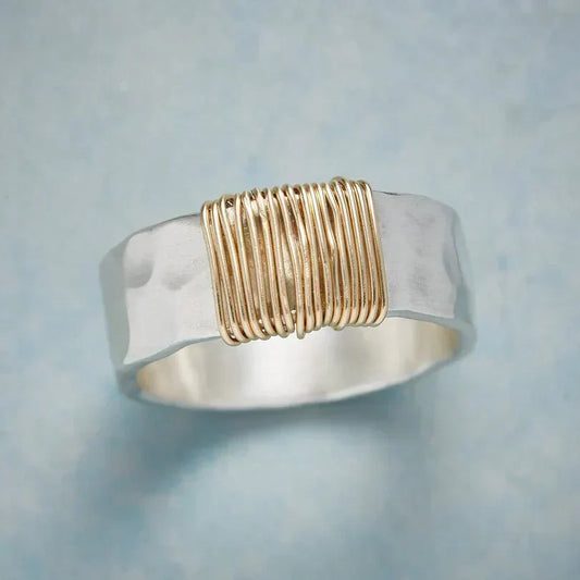Bague en Fils Boho Dorée