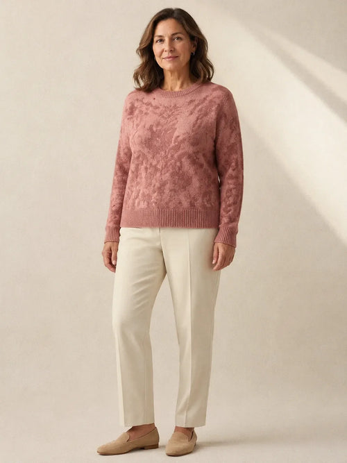 Josephine Floral Jacquard Knit Sweater - Hazel & June