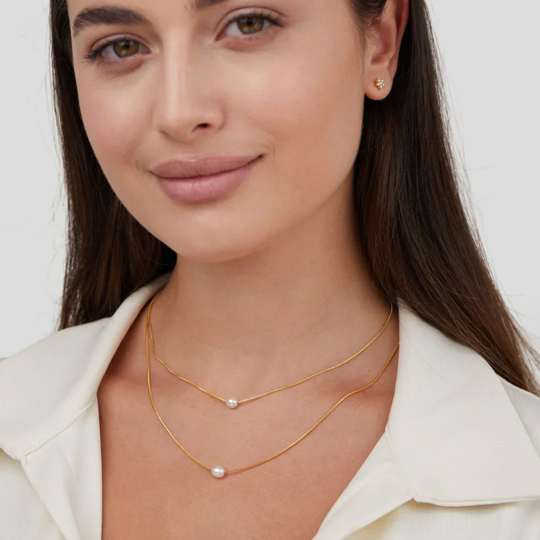 Collier en perles superposées raffiné