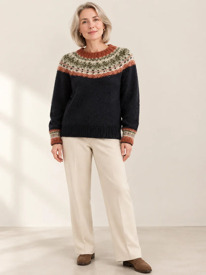 Marlowe Nordic Fair Isle Knit Sweater - Hazel & June