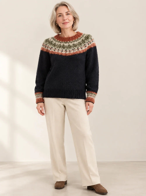 Marlowe Nordic Fair Isle Knit Sweater - Hazel & June