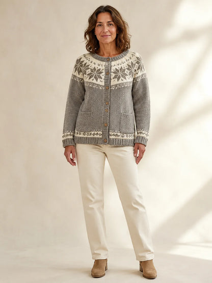 Matilda Nordic Star Knit Cardigan - Hazel & June