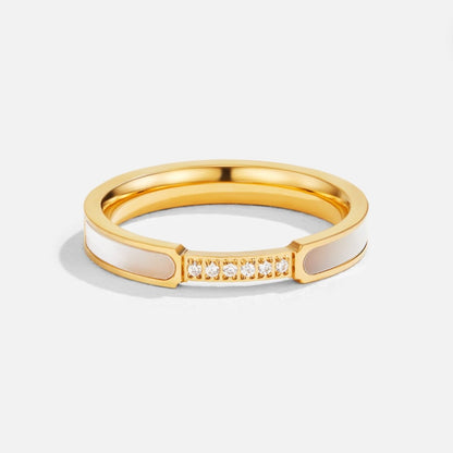 Unité - Bague en perles et cristaux