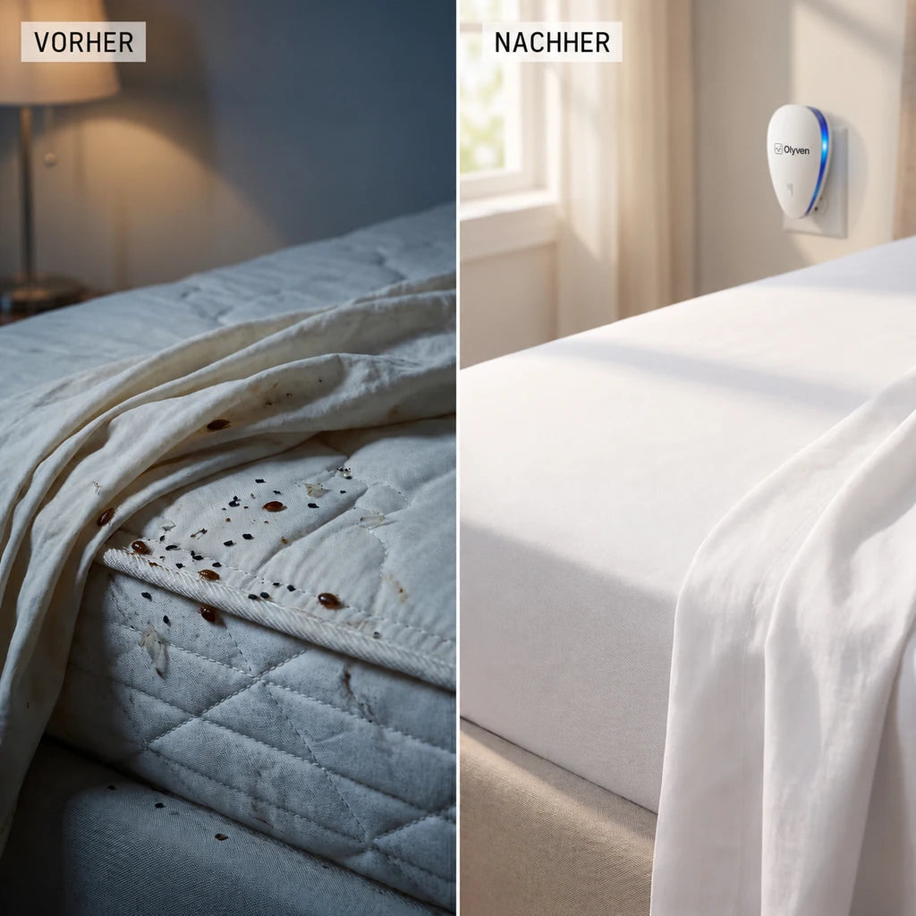 Olyven™ Ultraschall-Schädlingsvertreiber – Vertreibt Bettwanzen & 14 weitere Schädlinge für immer