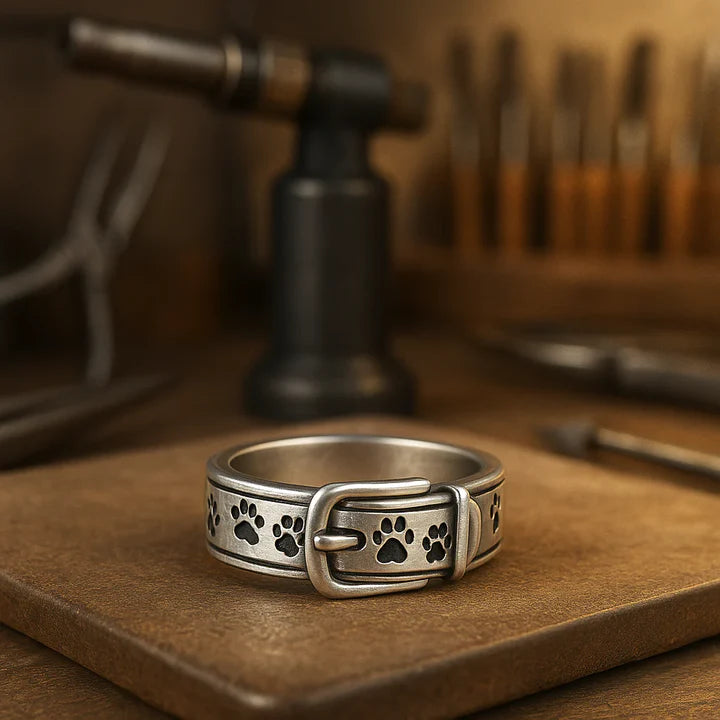 Bague Collier Mignonne Et Élégante à Motif De Chien.