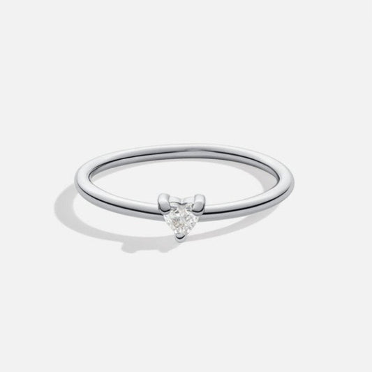 'Kleine Liebe' Bague en cristal en forme de cœur